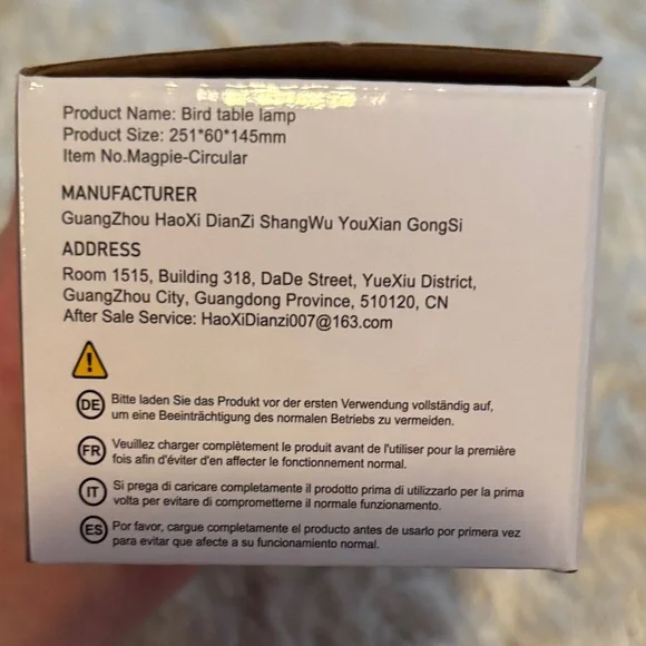 Make offer! Cordless Dimmable Magpie Bird Table Lamp Wooden design -NEW in box - Picture 8 of 9